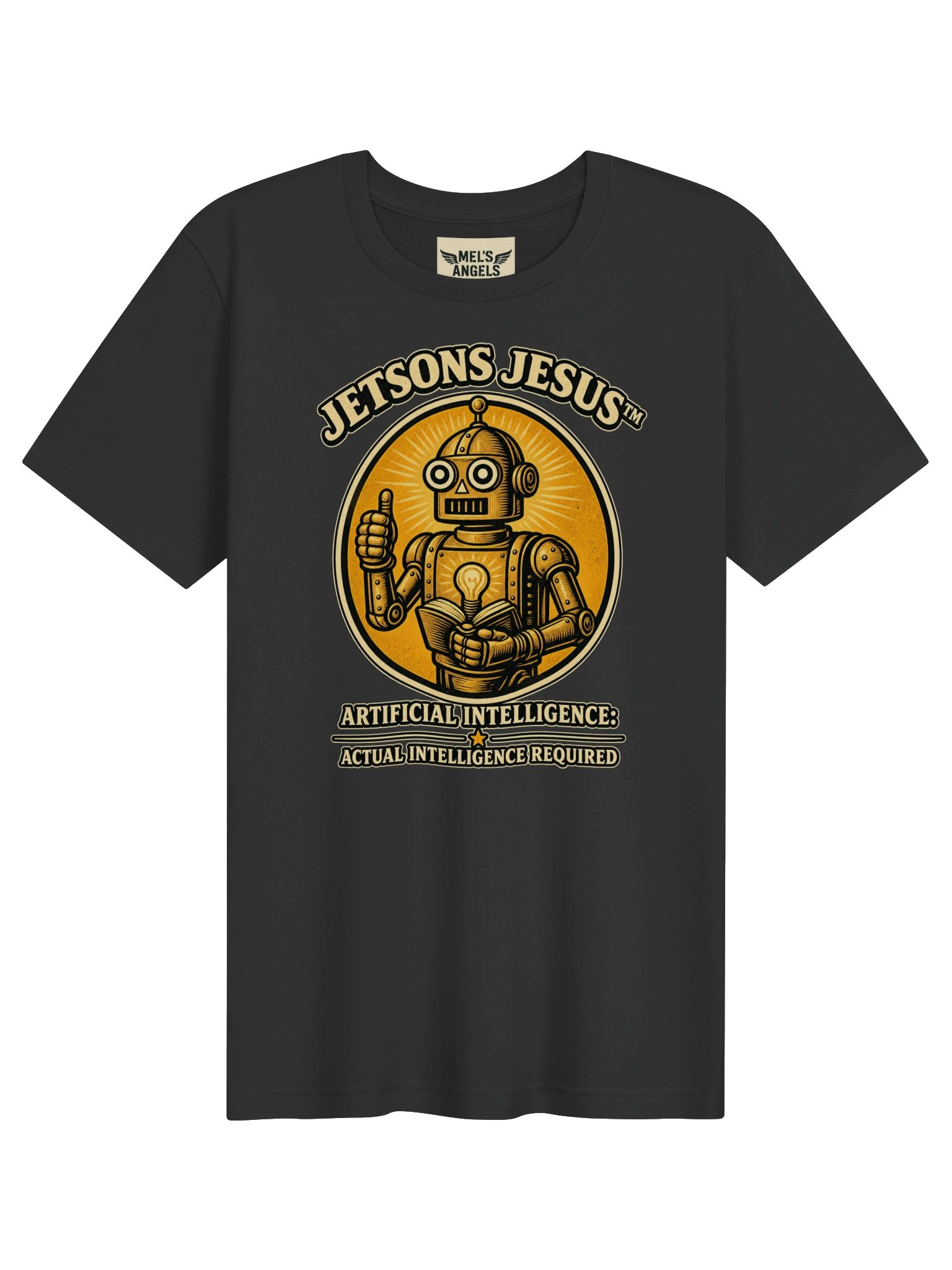 Jetsons Jesus™ T-Shirt | Artificial Intelligence, Actual Intelligence Required product image (1)