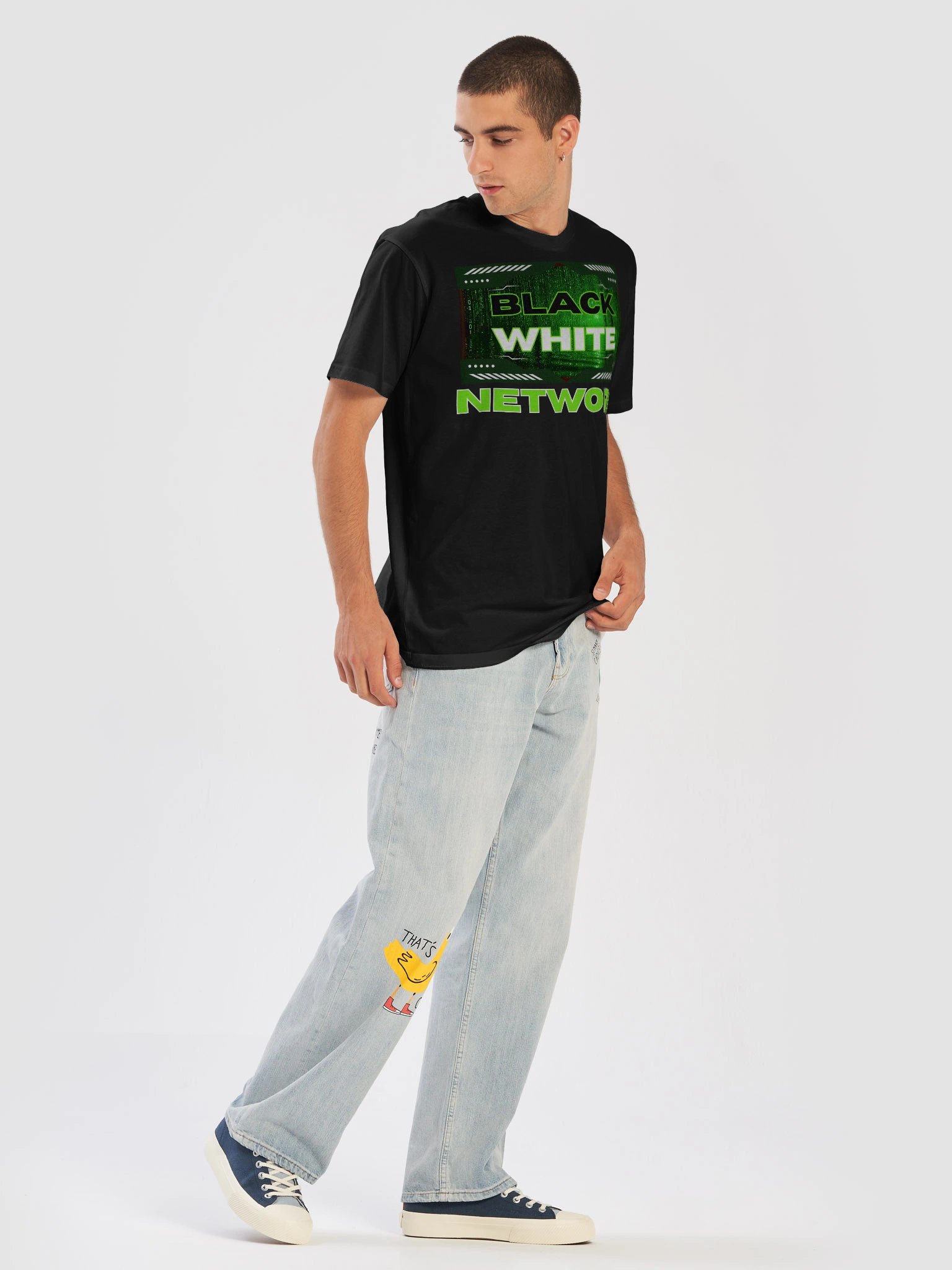 Official Black and White Network Shirt product image (5)