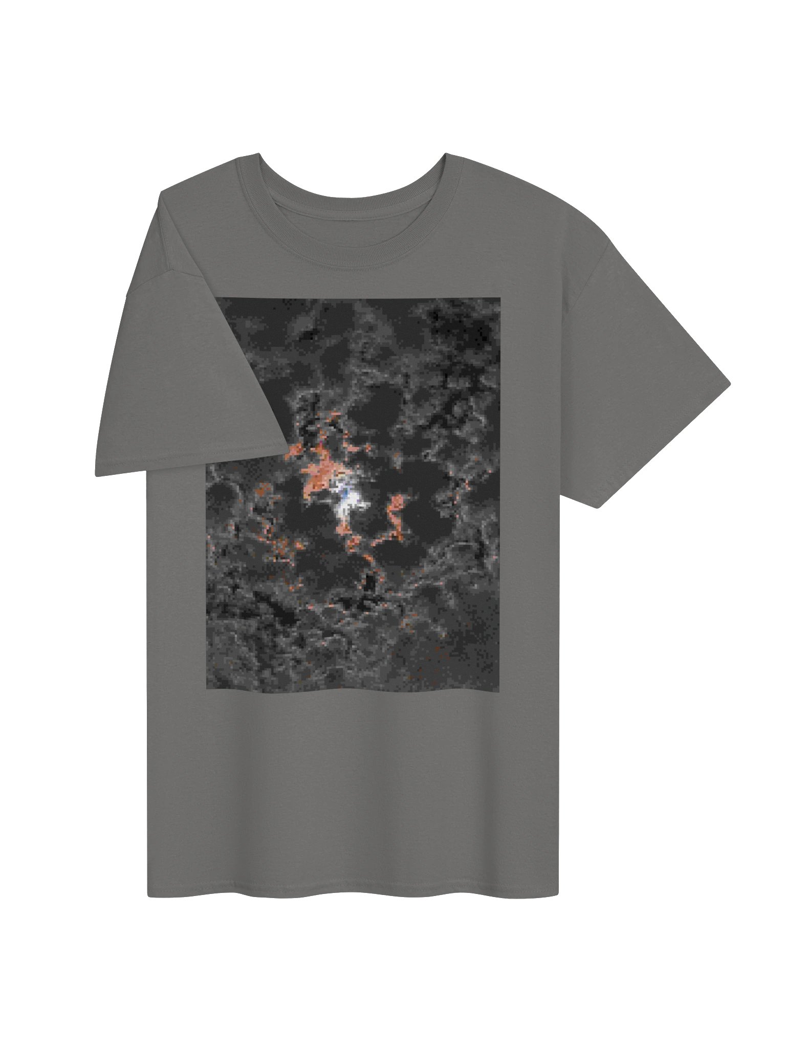 pixel clouded moon graphic tee product image (3)