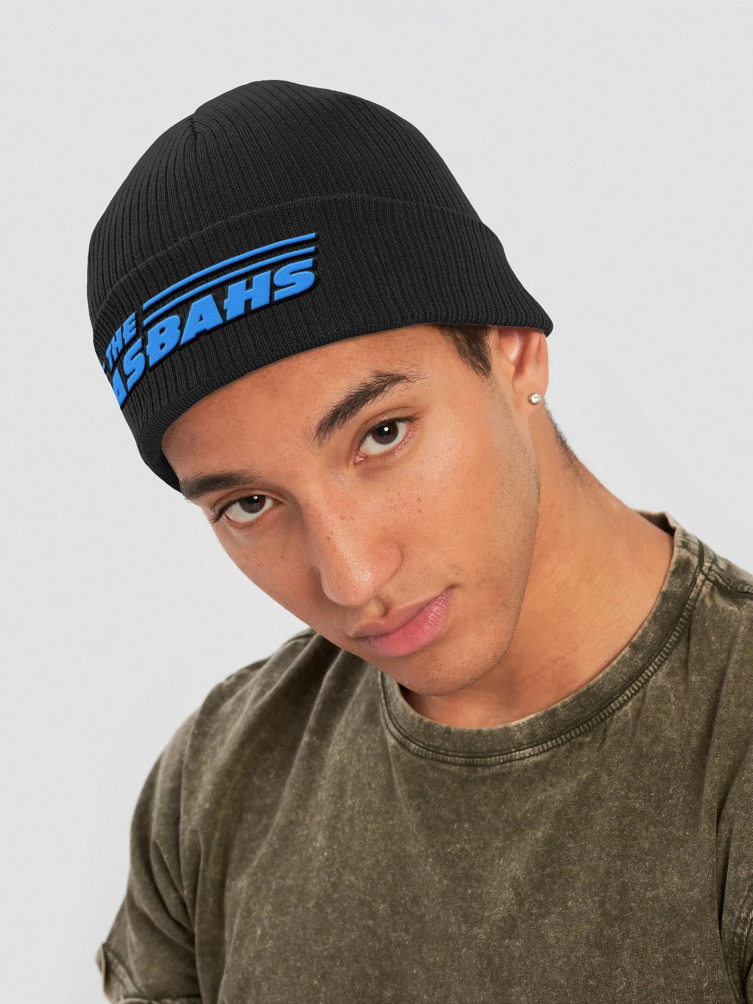 Blue Logo Ribbed Beanie product image (3)