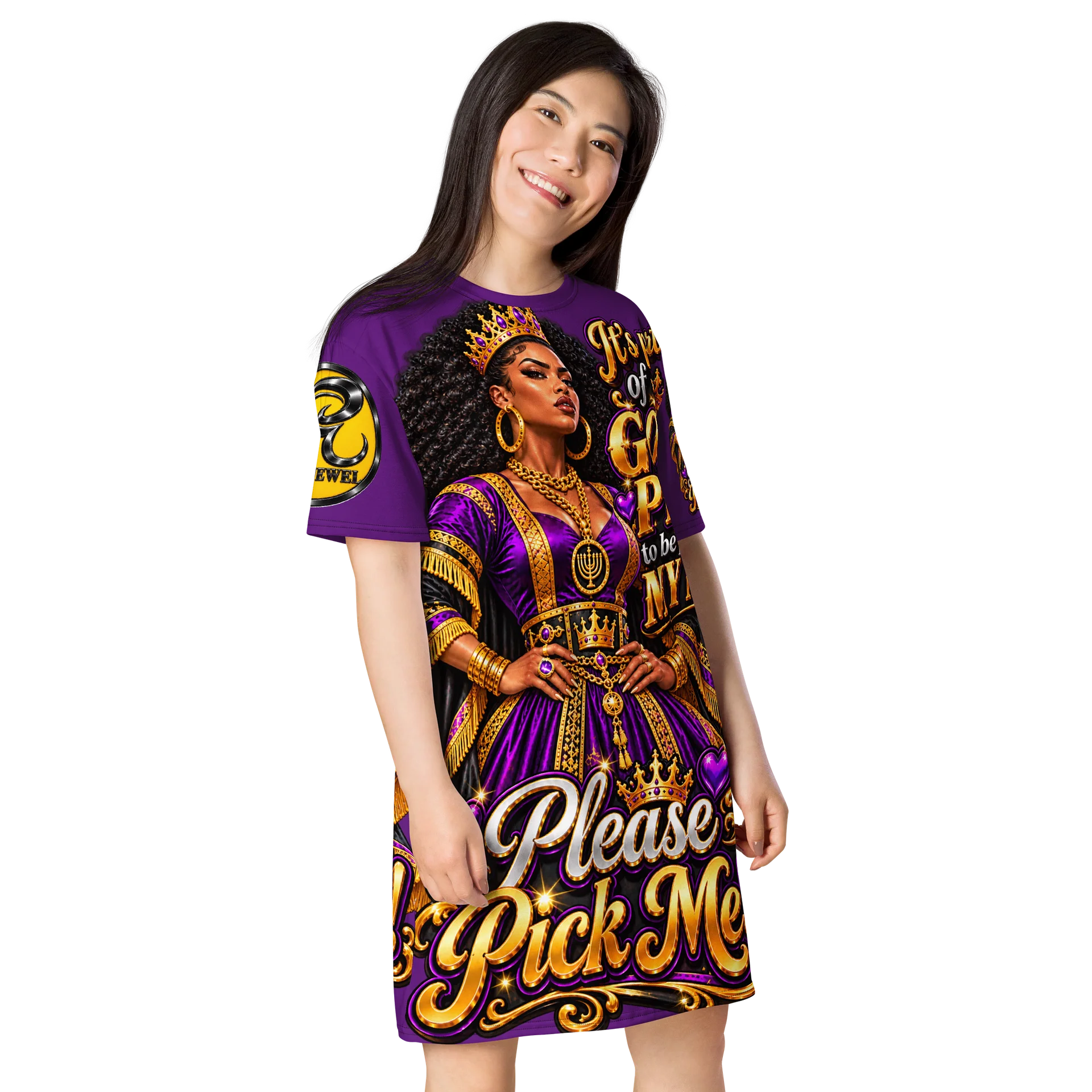Royal Pick Me Queen T-Shirt Dress product image (4)
