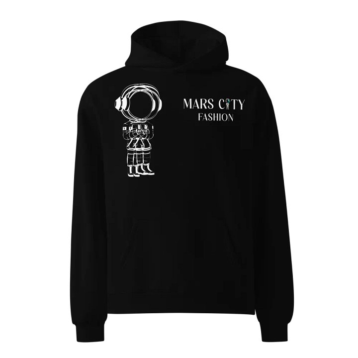 MARS CITY Astronaut Outline Double Logo Hoodie Exclusive product image (1)