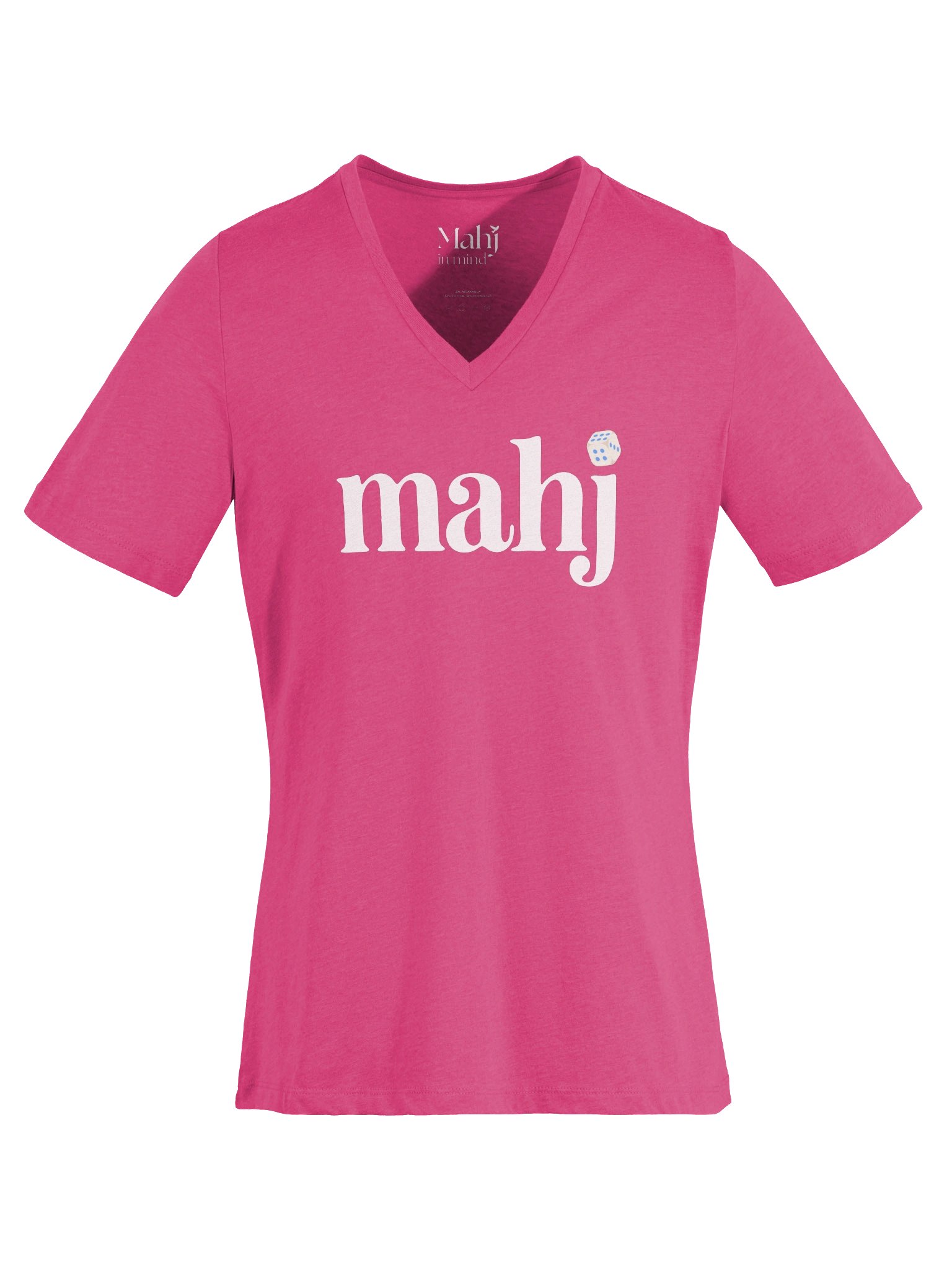 Mahj Dice Women's Relaxed V-Neck Tee product image (6)