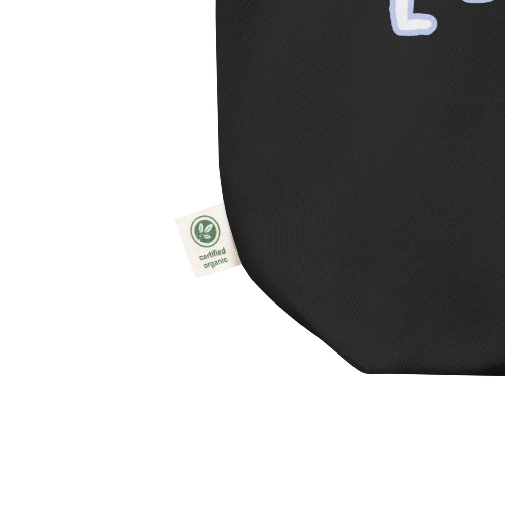*not* mentally linear (lined design, #BDCAEF) tote bag product image (2)