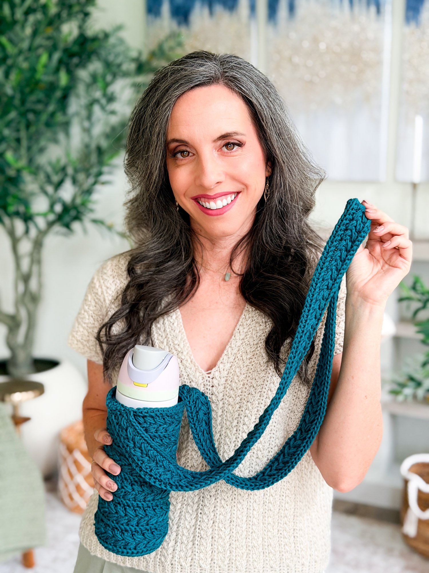 Wheat Stitch™ Crochet Water Bottle Holder Pattern product image (12)