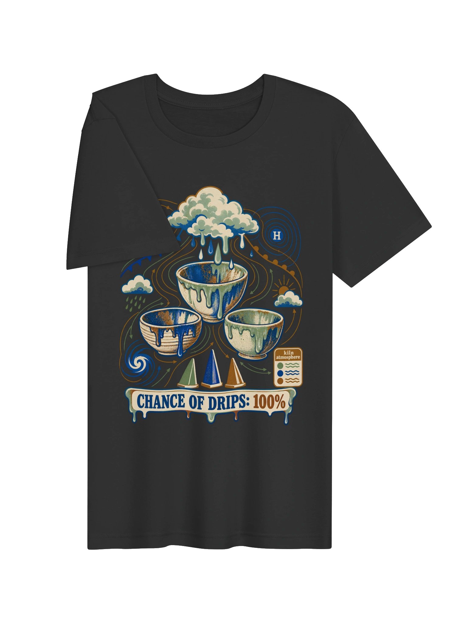 Glaze Forecast Pottery & Ceramics T-Shirt product image (8)