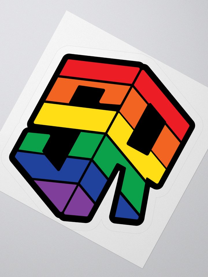 Pride Flag Logo Sticker product image (5)