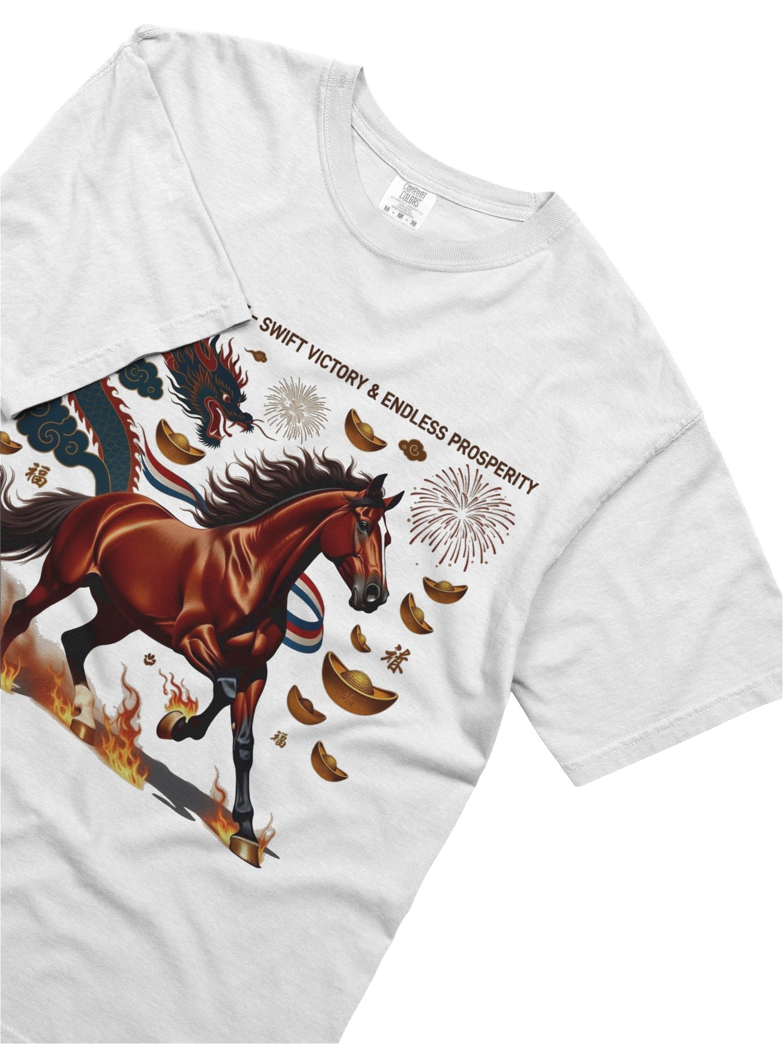 Rearing Horse Triumph T Shirt, Lunar New Year Gift product image (5)