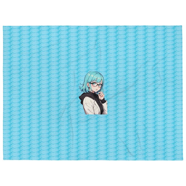 (Aqua WAIFU) K Throw Blanket product image (2)