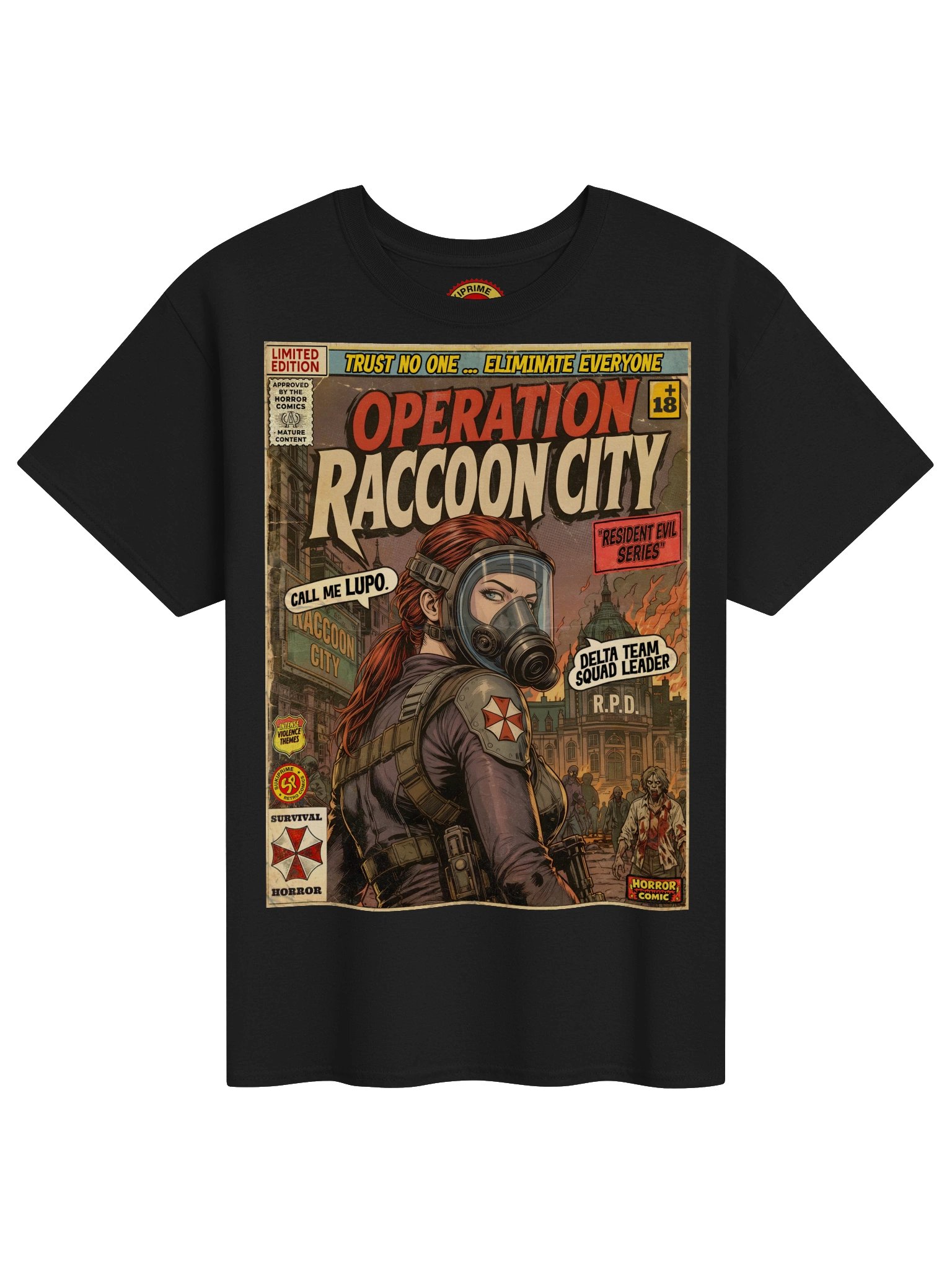 Operation Raccoon City Comic Art Gaming T-Shirt product image (1)