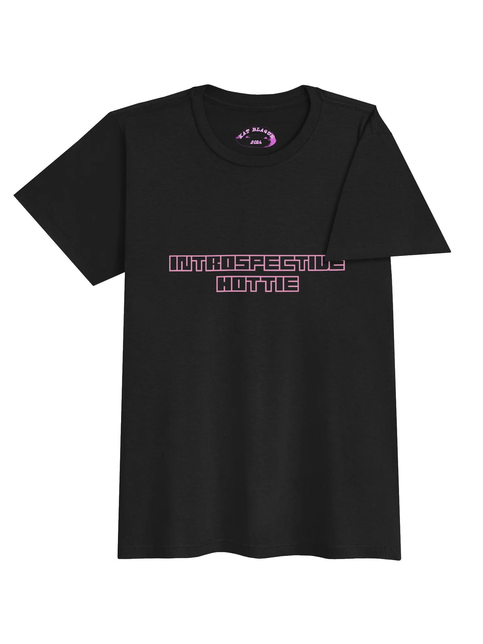 Introspective Hottie Black and Pink Shirt product image (5)