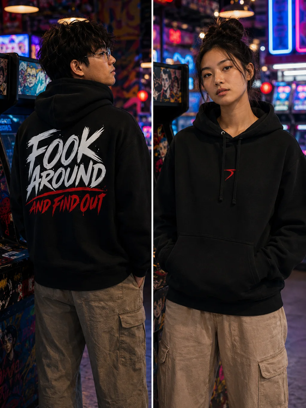 Fook Around and Find Out Heavy Street Hoodie product image (4)