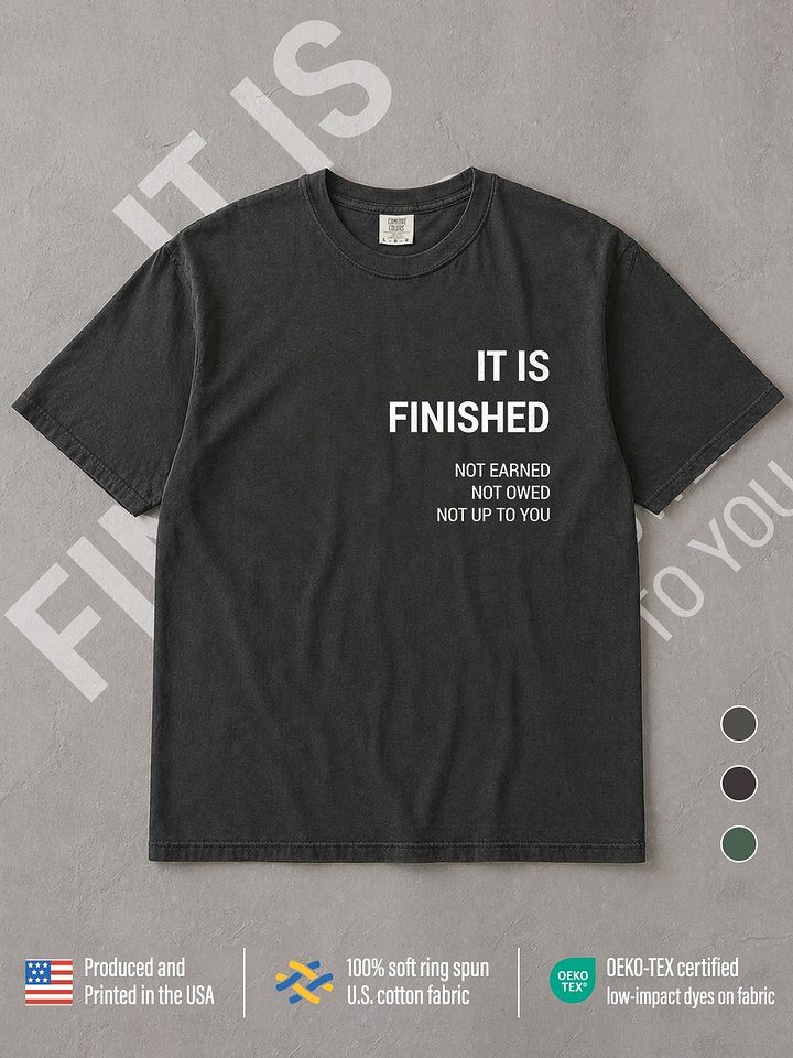 It Is Finished Tee | Heavyweight product image (1)