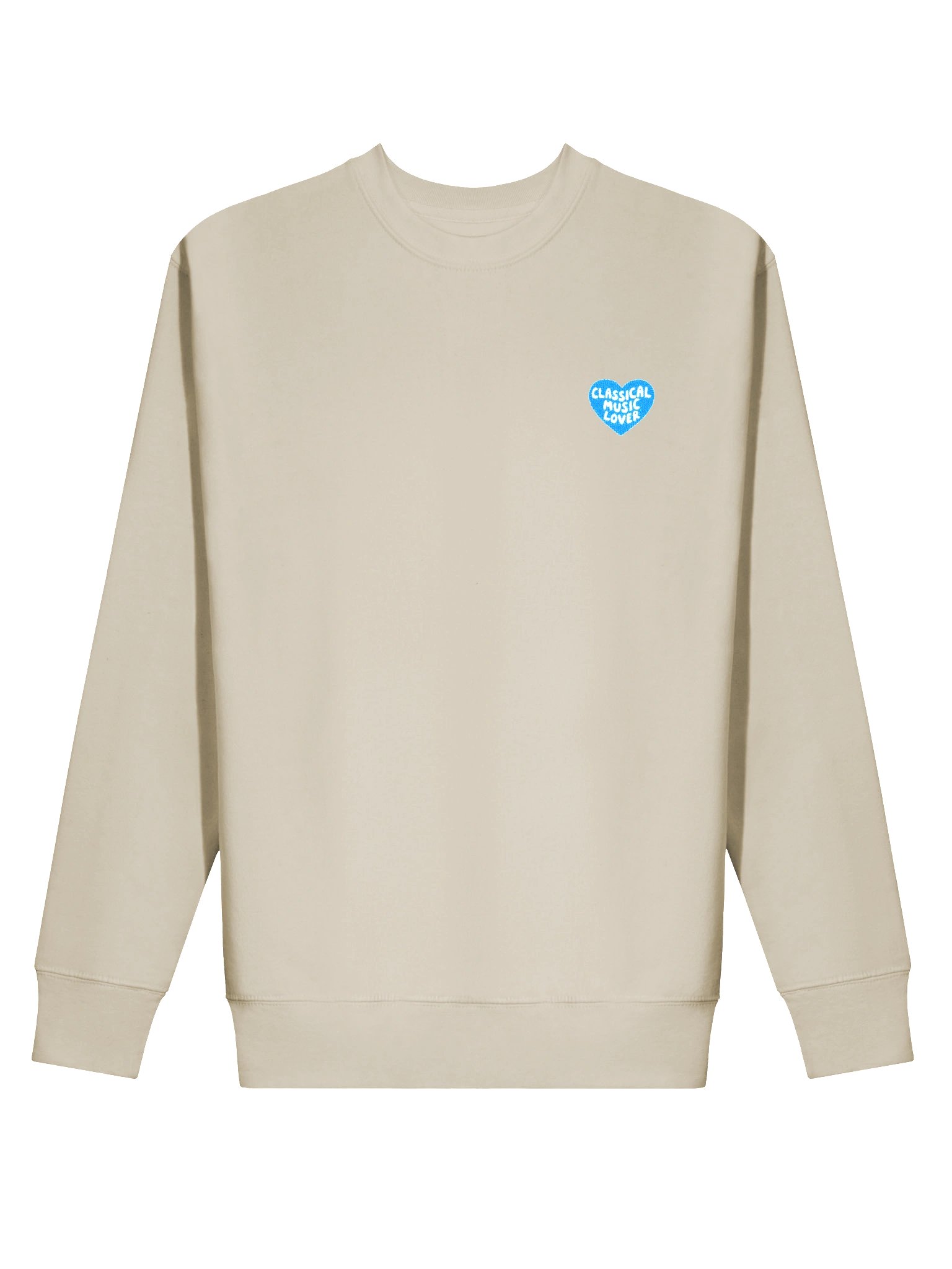 Embroidered Heart Sweatshirt - Blue product image (1)