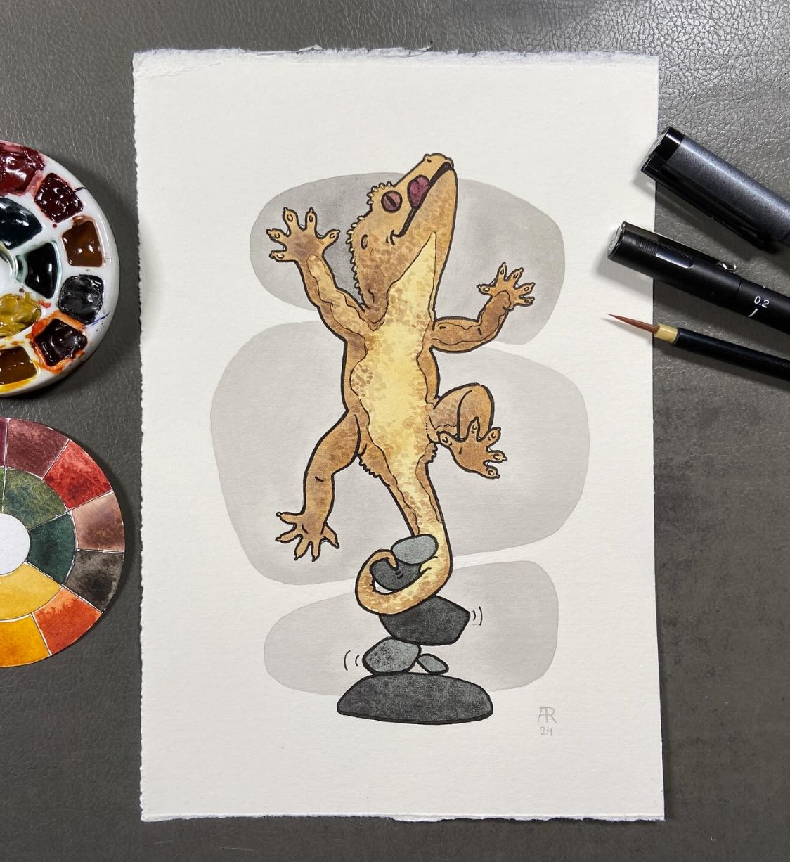 original artwork : unhinged gecko product image (1)