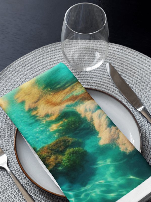 Tropical Sunset Cloth Napkin Set | AI Design product image (1)