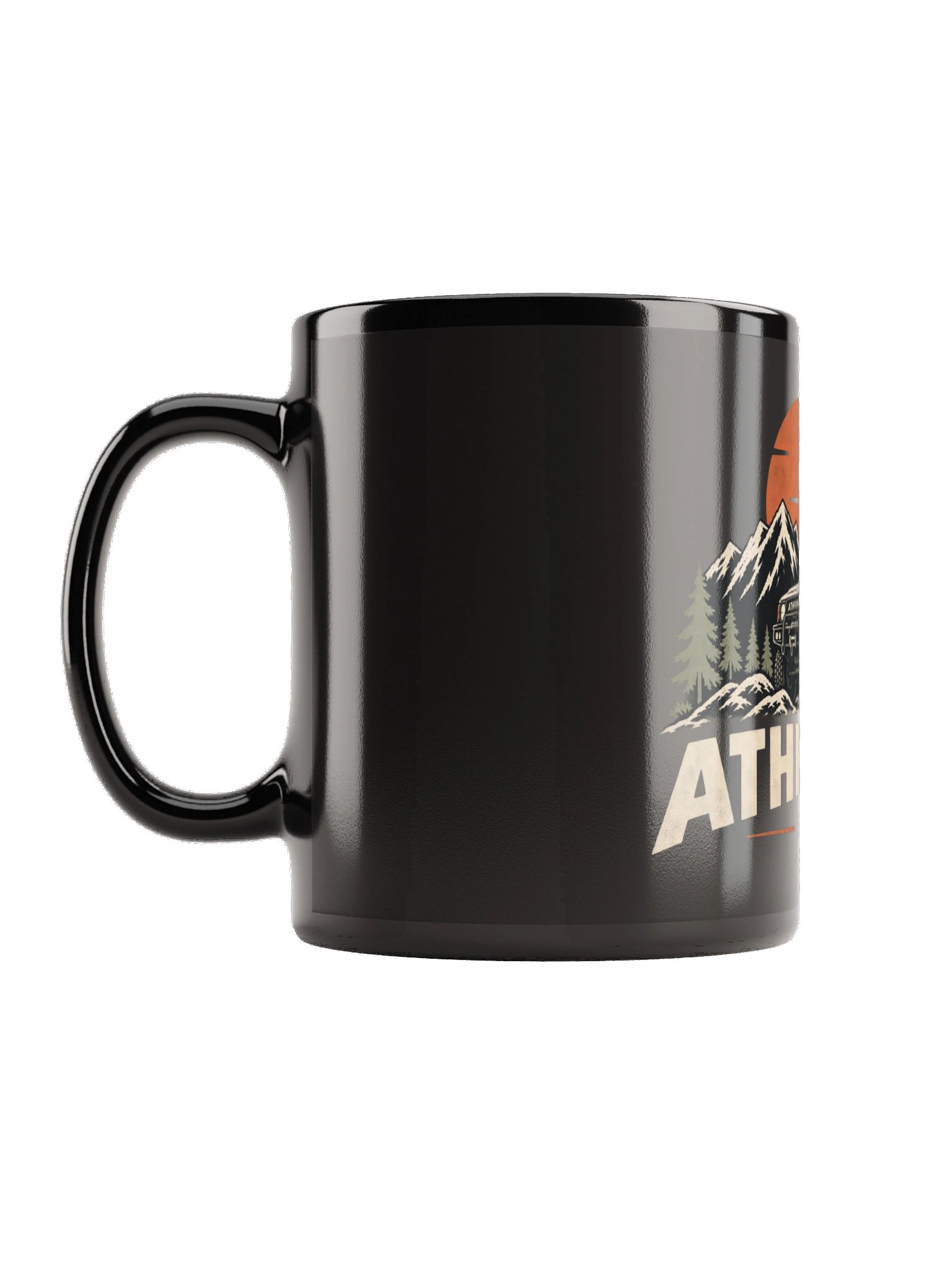 ATHFINDER Black Glossy Mug product image (1)