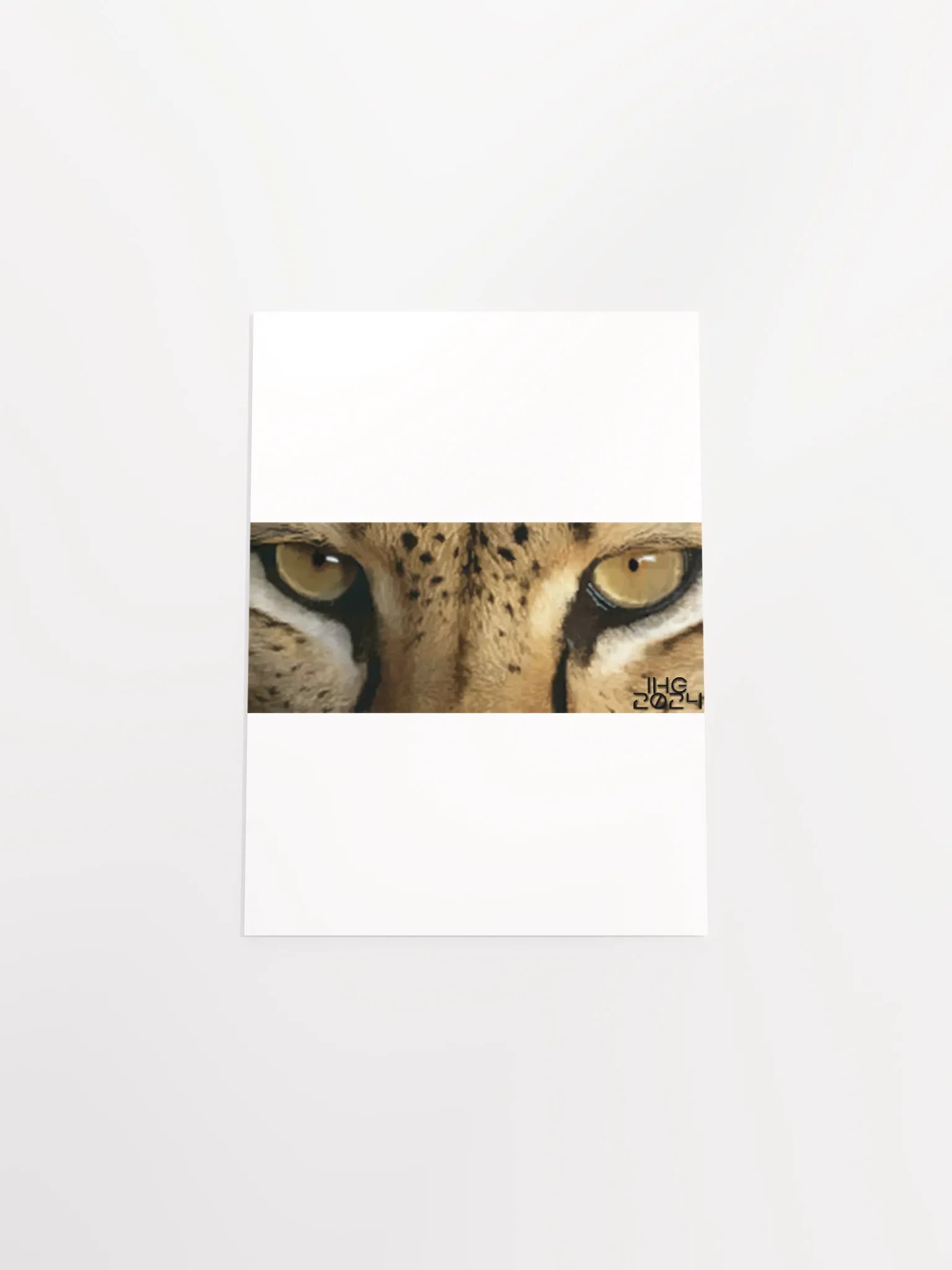 Cheetah Eyes Digital Drawing Matte Poster product image (24)