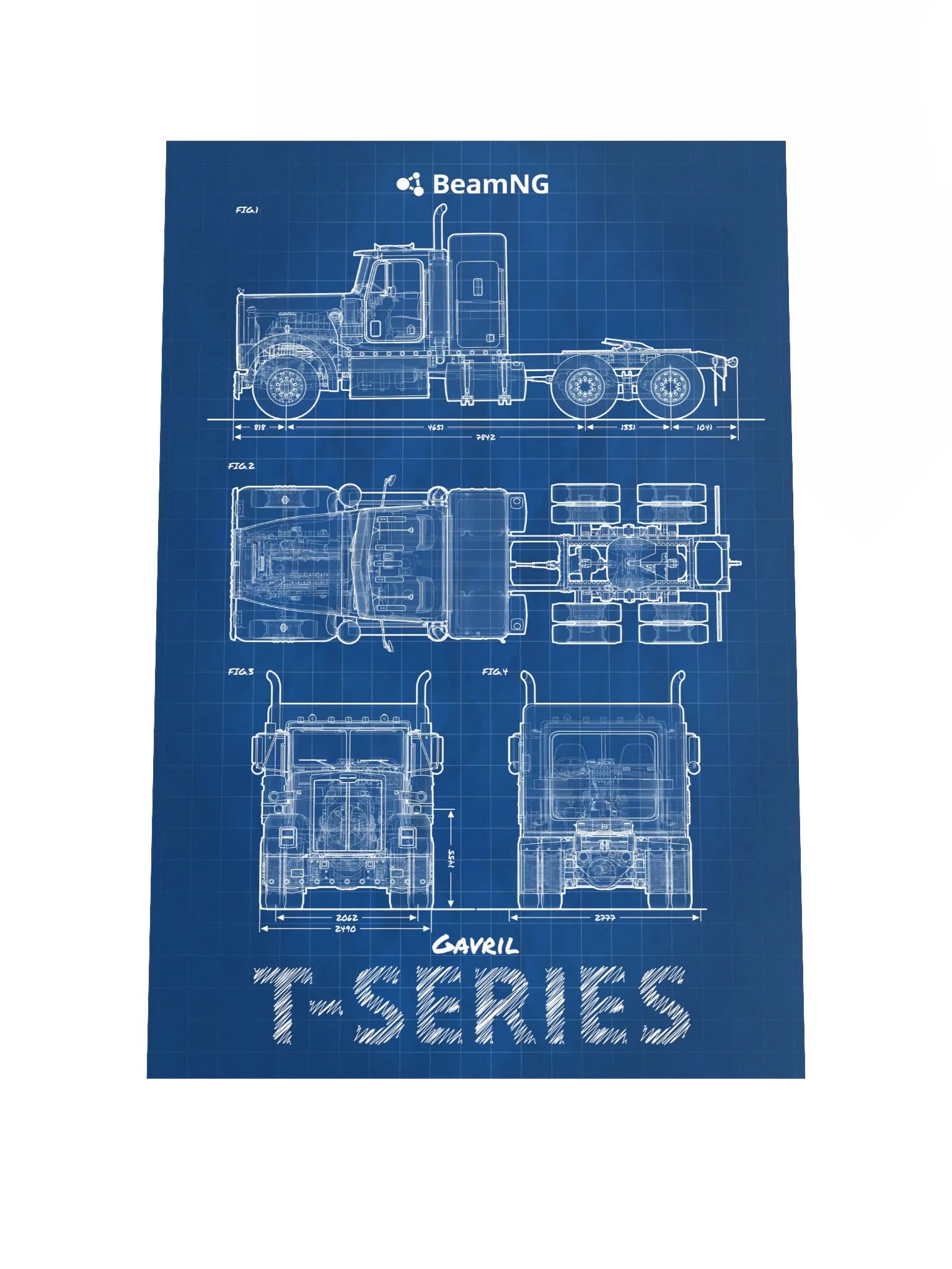 Gavril T-Series Blueprint Poster product image (1)