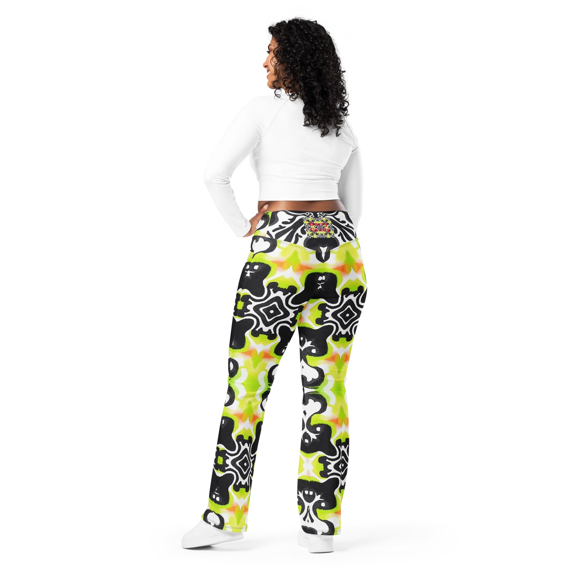 Barry Grady 'Dreamy Blossom' Flare Leggings product image (3)