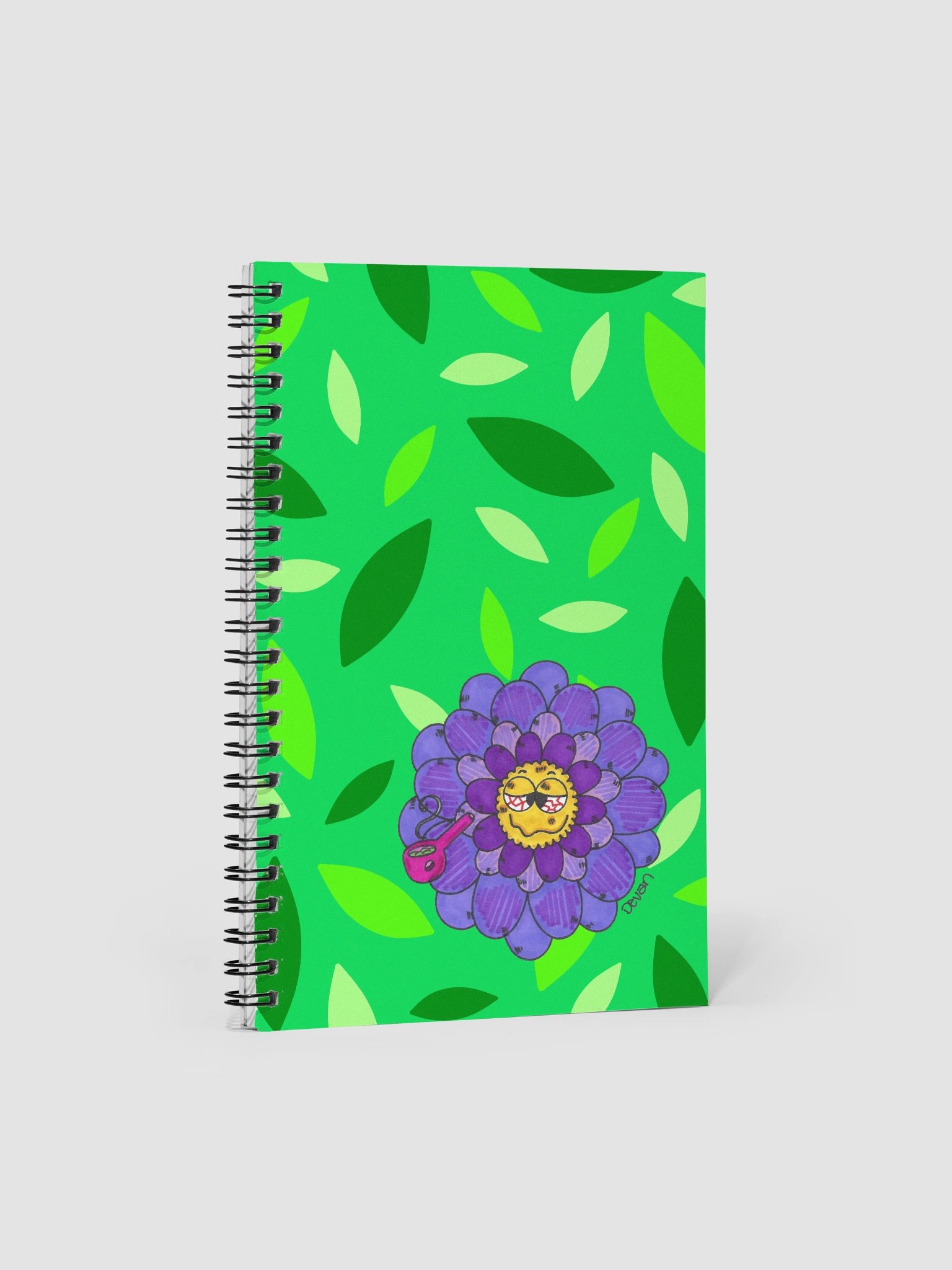 Purple Stoner Flower Notebook product image (1)