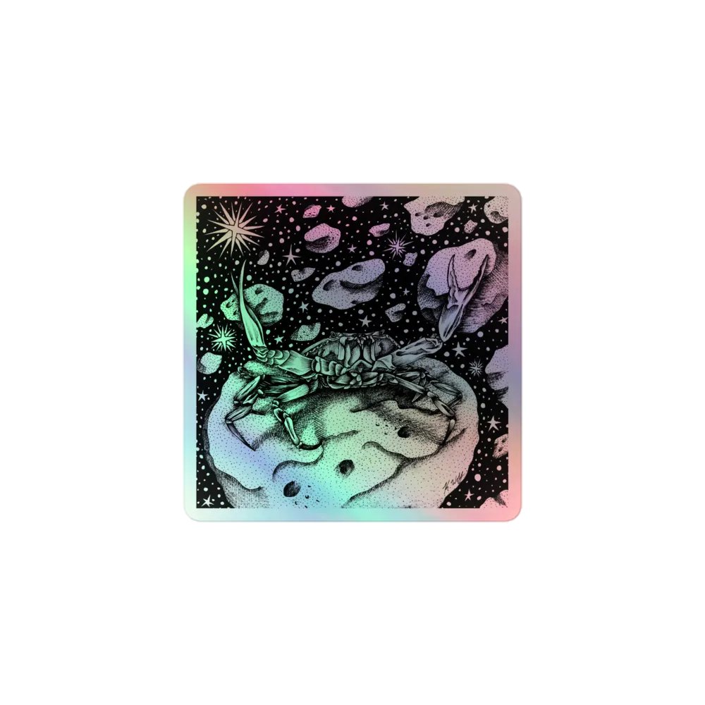Cancer Zodiac, Holographic Sticker Sheet product image (1)