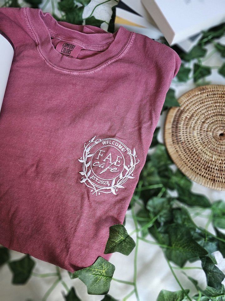 Embroidery Fae Cafe T-shirt product image (1)