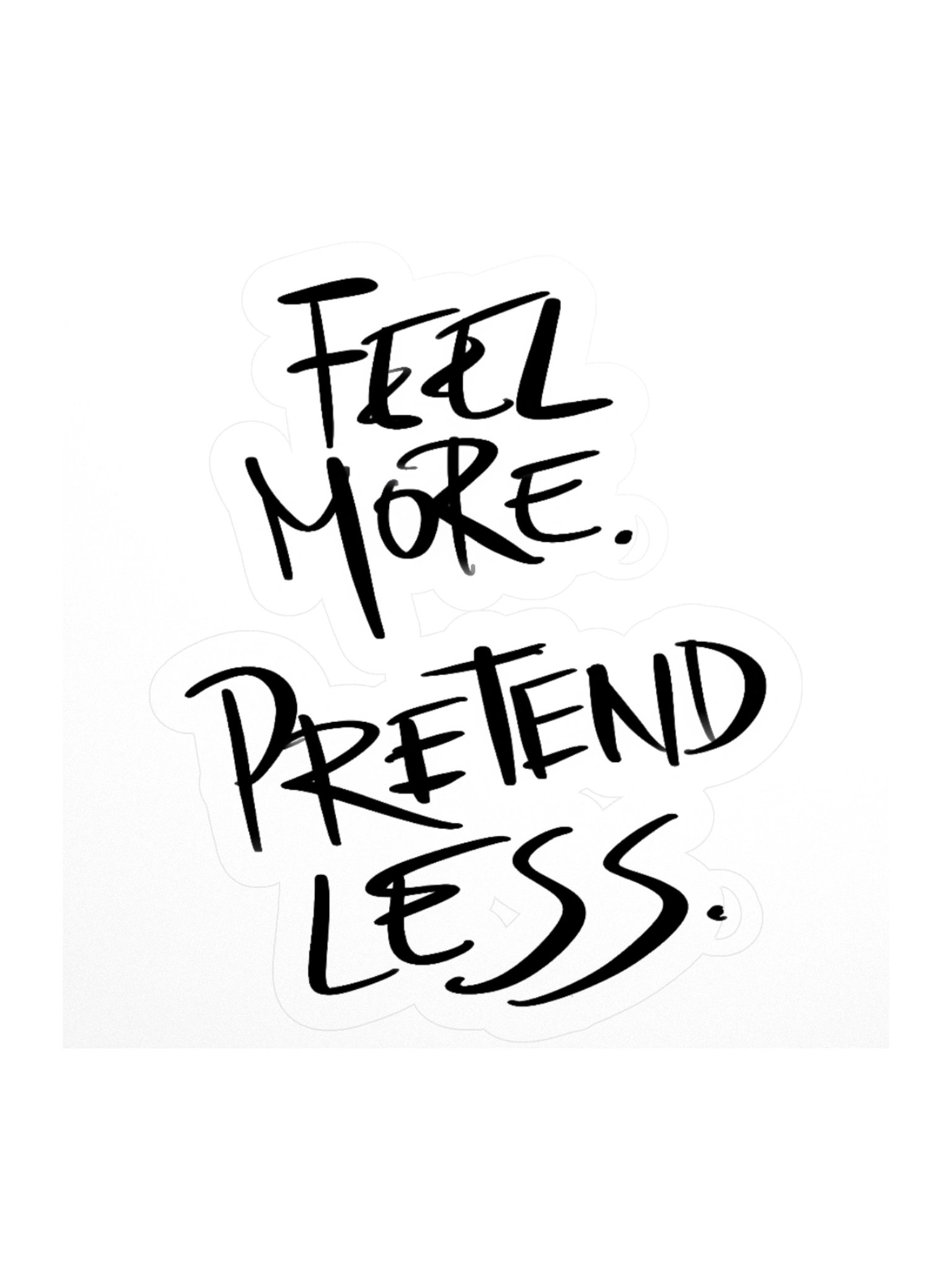 Emotional Wellness Sticker Original Handwriting Quote Decal Self Love Gift For Her Water Bottle Laptop Sticker product image (1)