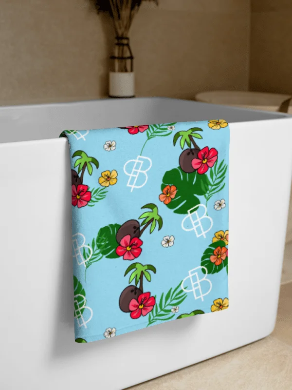 Tropical Island Towel in Columbia Blue product image (1)