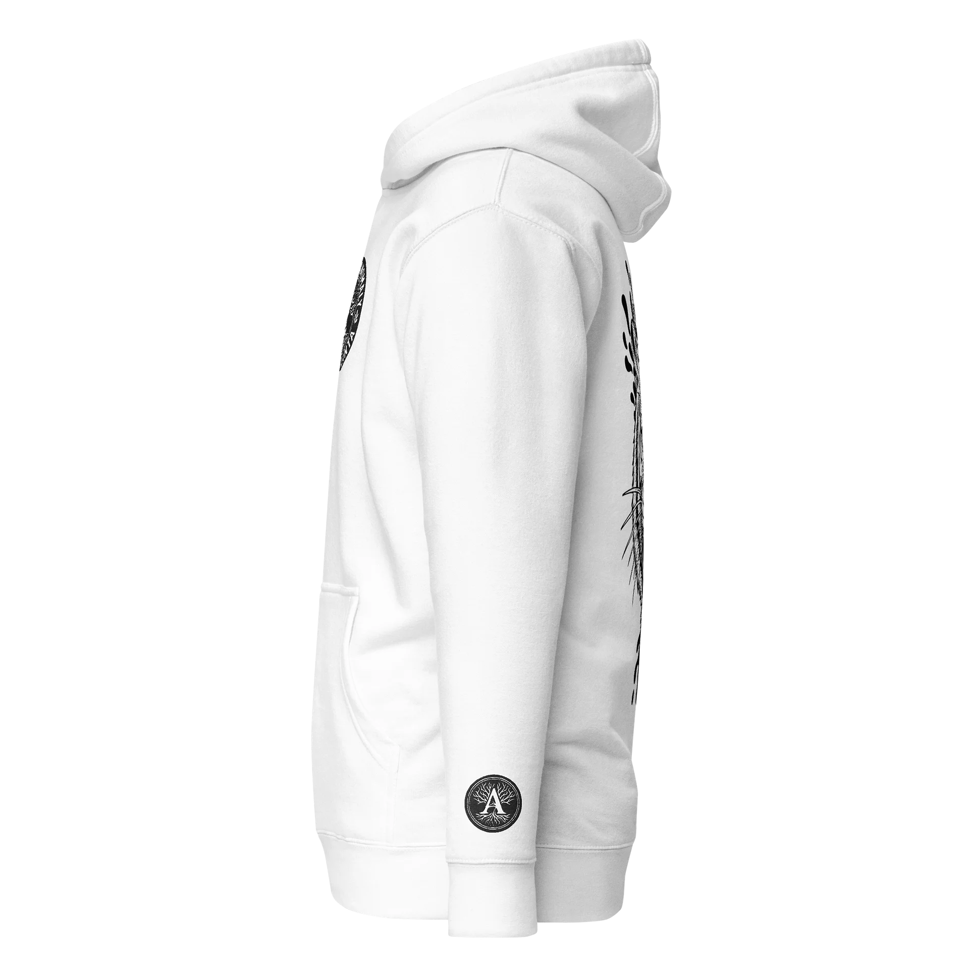 Aubie Aggro White Hoodie product image (3)