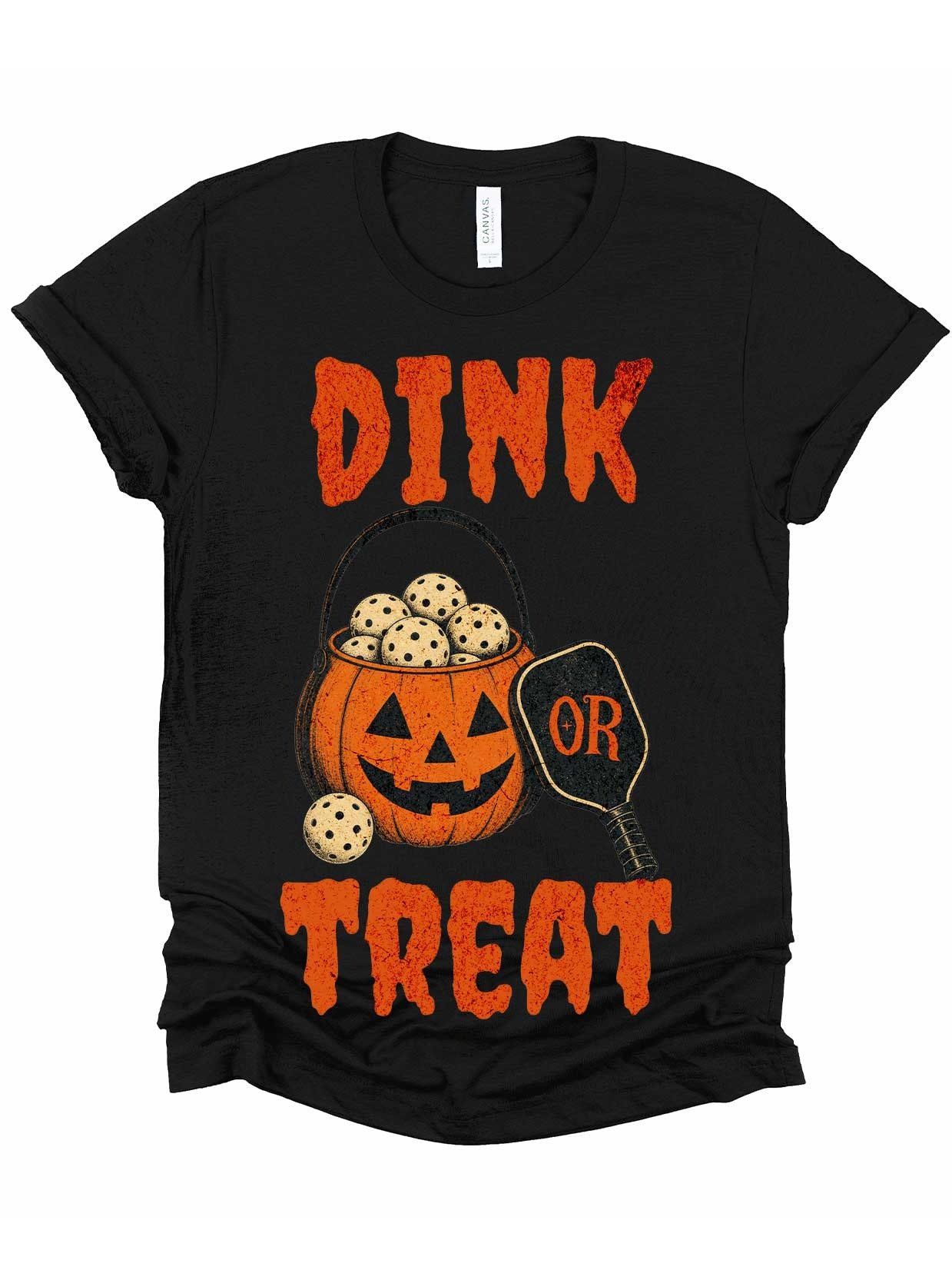 Dink or Treat Halloween Pickleball Tee Funny Gift for Men and Women product image (1)