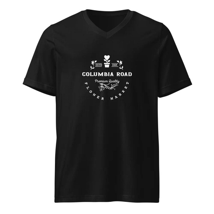 Columbia Road Market Unisex V Neck T Shirt (Black) product image (1)