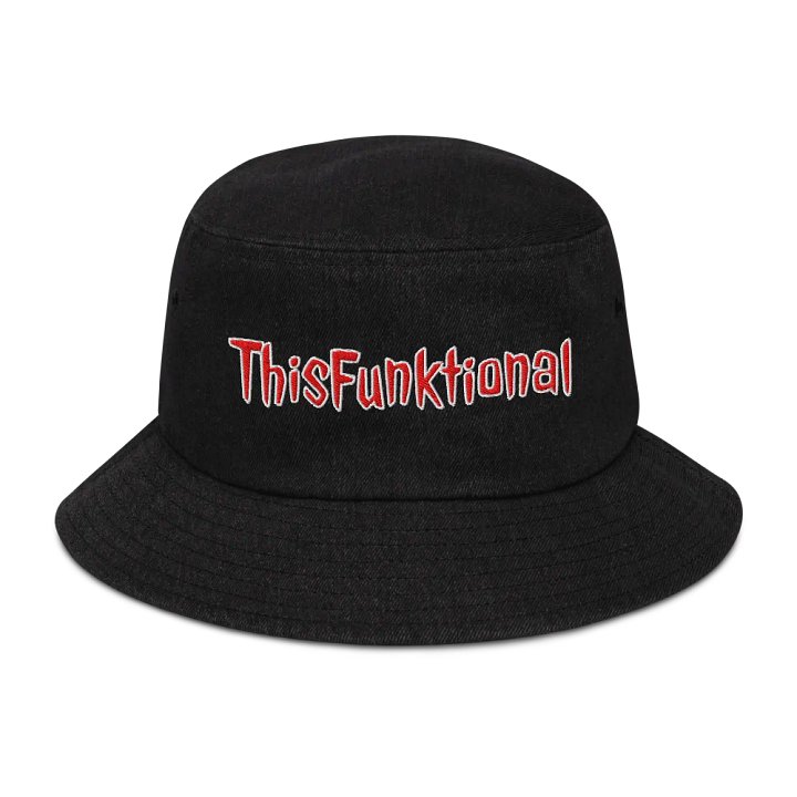 ThisFunktional Bucket Hat (red letters with white outline) product image (1)