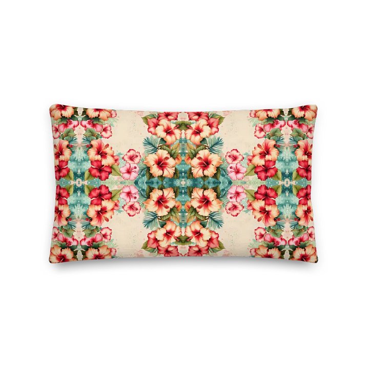 Vintage Tropical Floral Cushion product image (1)