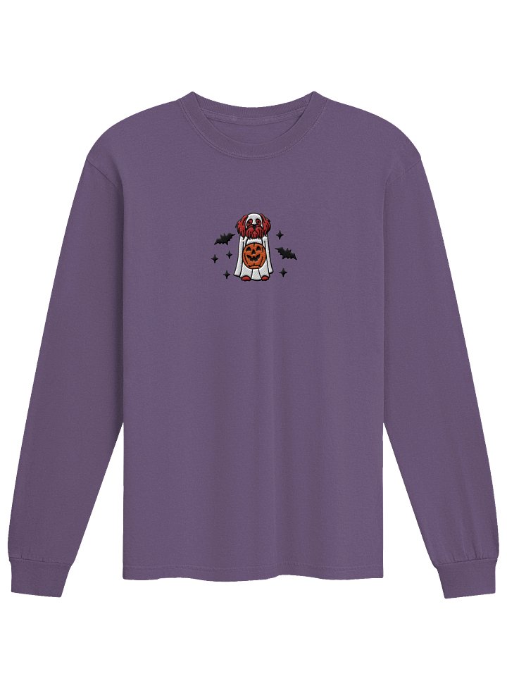 Halloween Shih Tzu(Red) Embroidered Long-Sleeve T-Shirt product image (17)