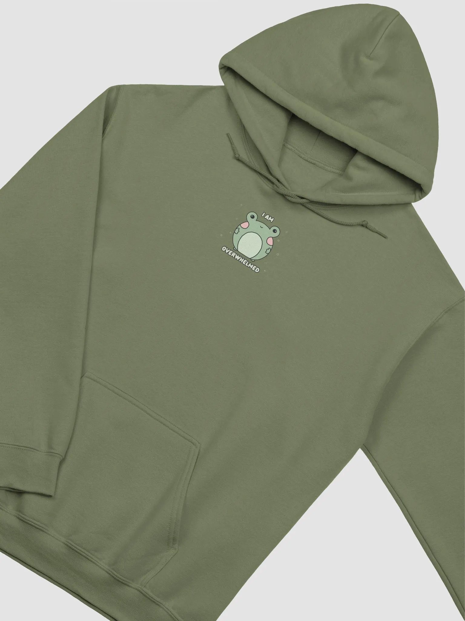 I Am Overwhelmed Frog Hoodie product image (2)
