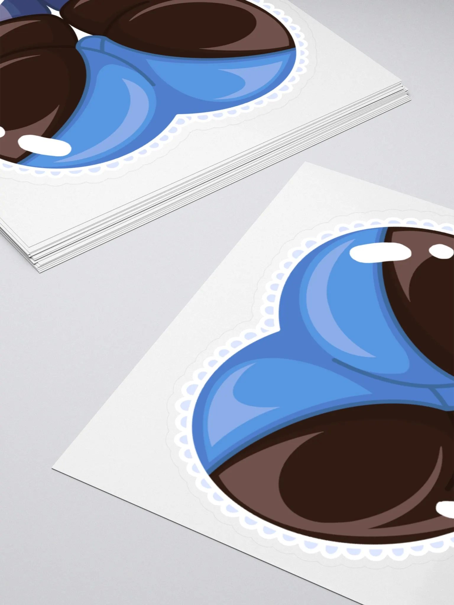 Blue Heart Booty Sticker product image (10)