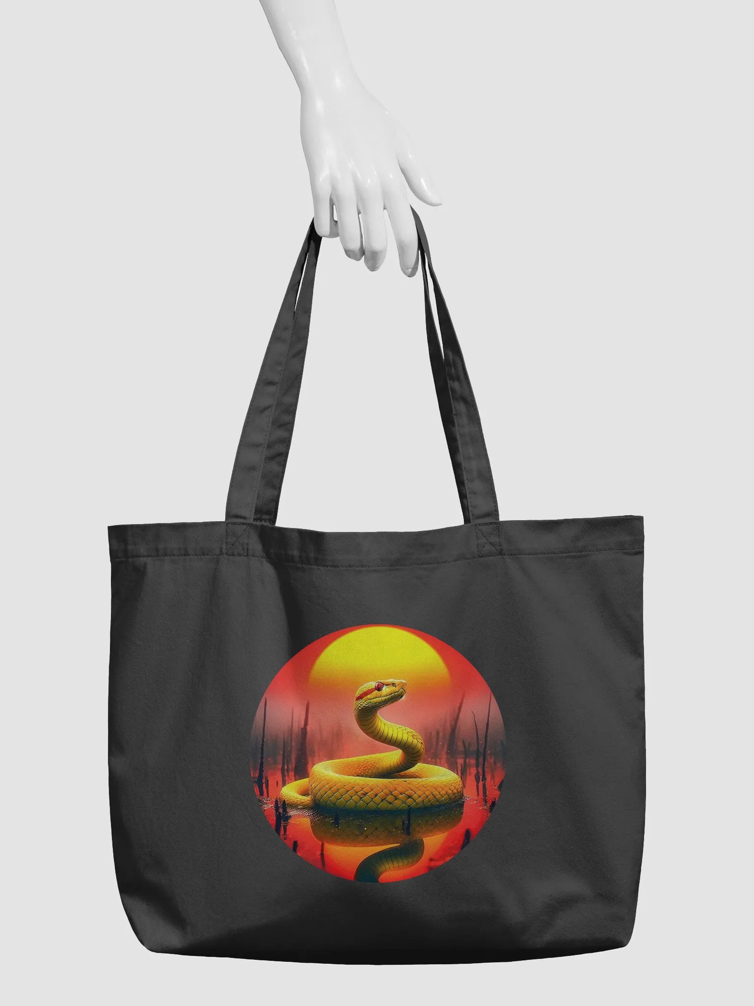 Sunset Serpent Reflection Tote product image (3)