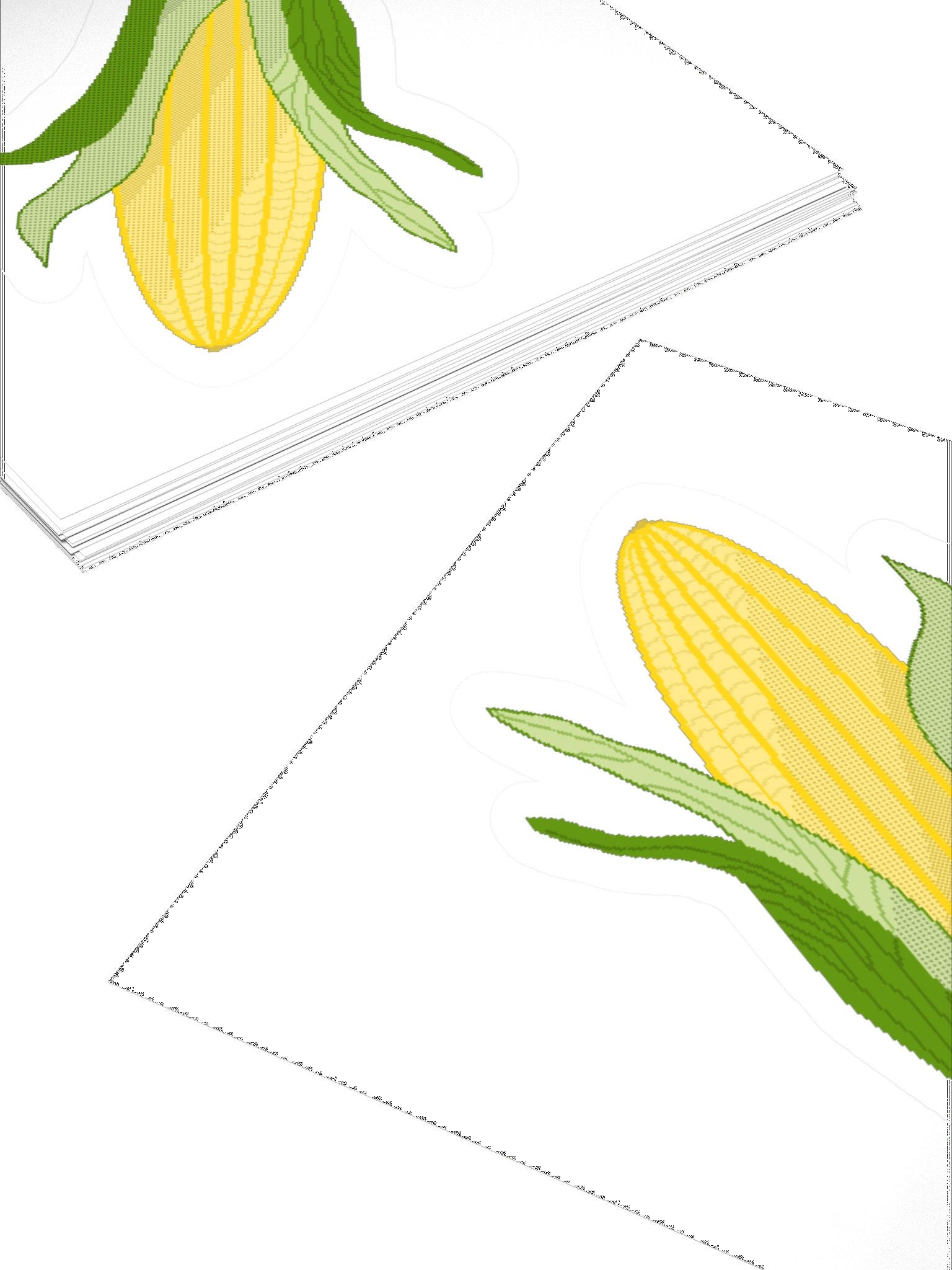 CORN 3"x3" Sticker product image (4)