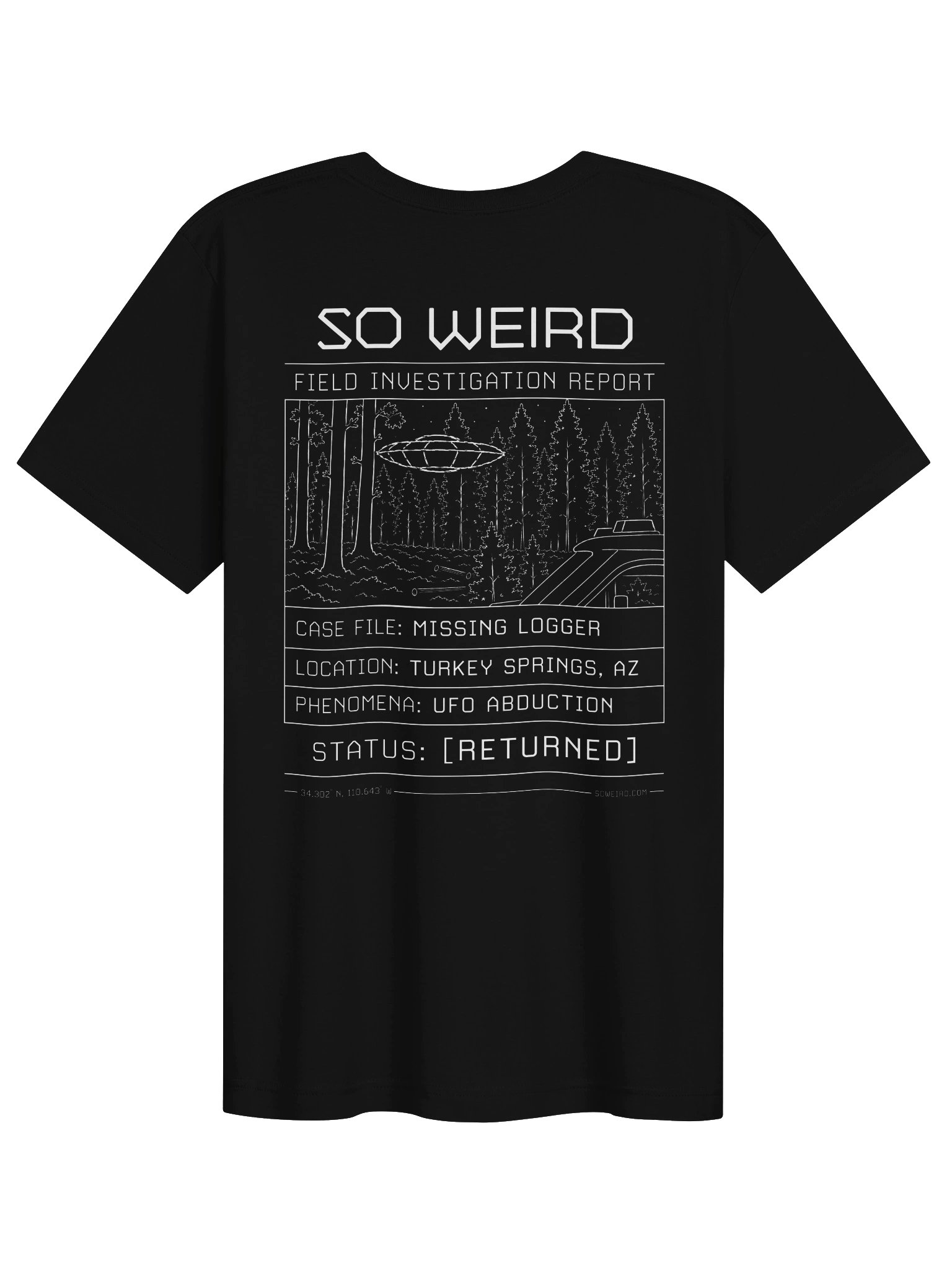 UFO ABDUCTION INVESTIGATOR TEE product image (1)