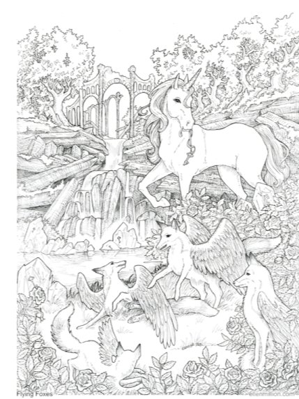 Artistrix - a Hand-Drawn Romantasy Coloring Book product image (2)