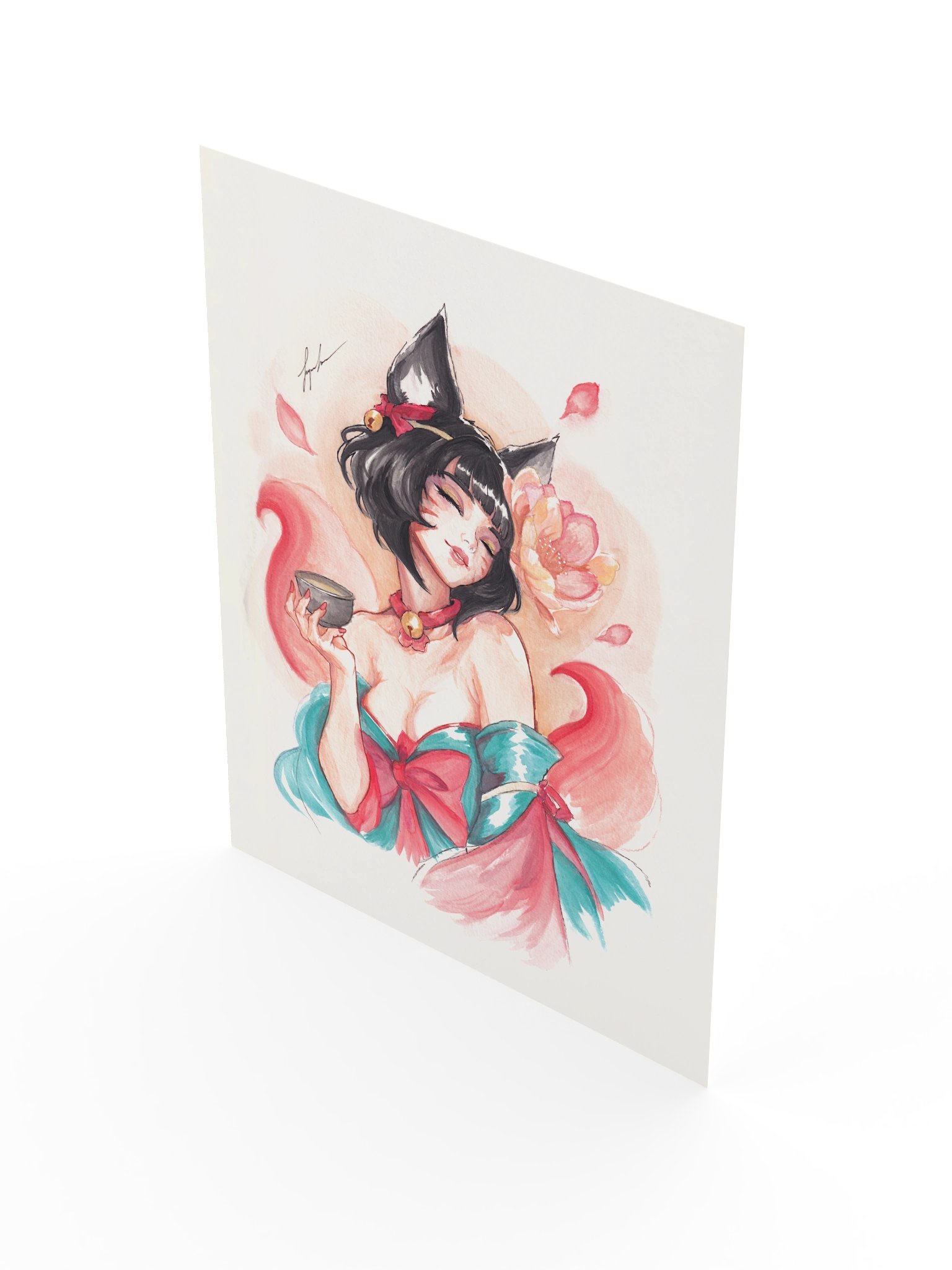 Spirit Blossom Ahri Art Print product image (3)