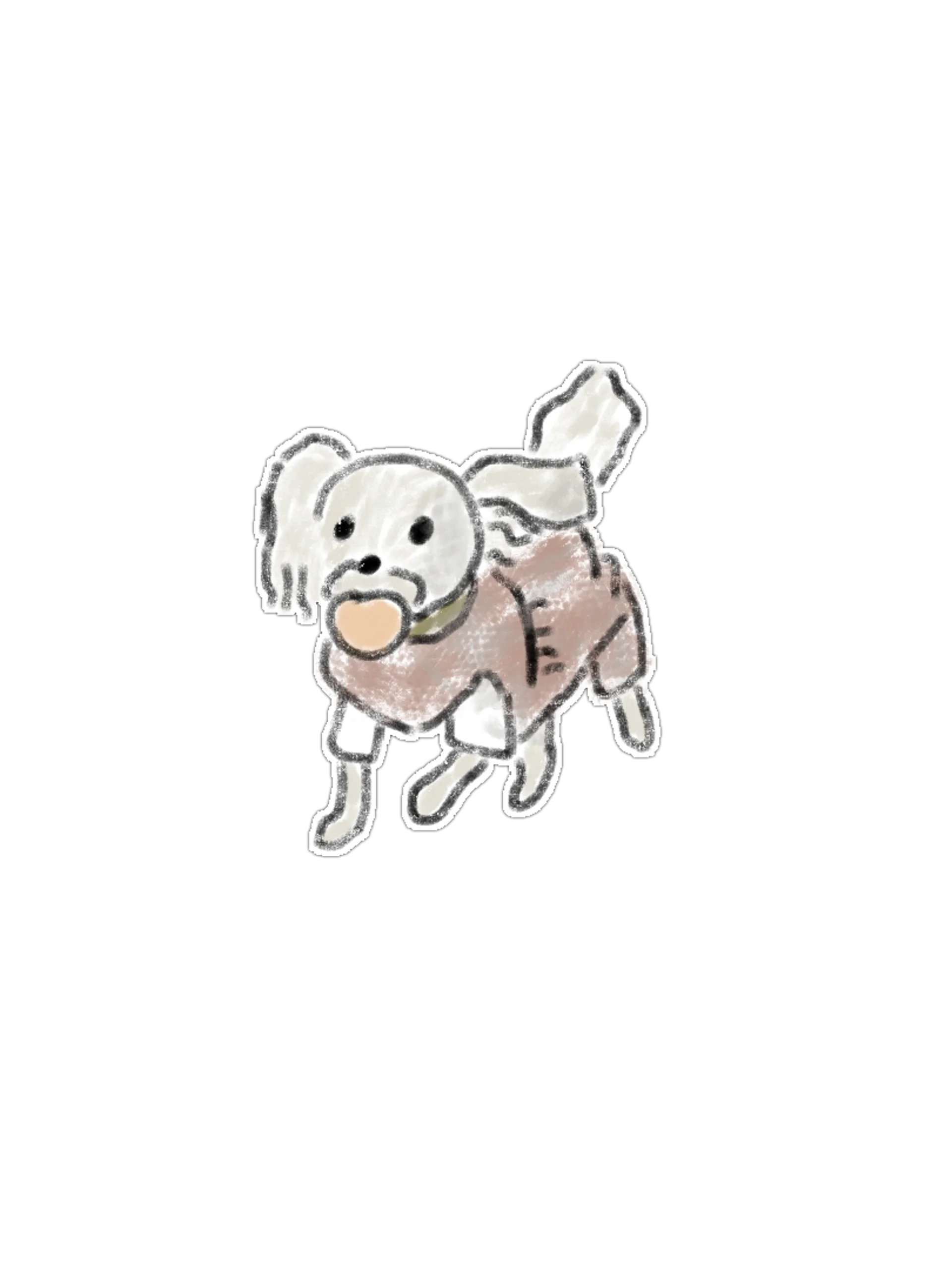 15 Cute Hand-Drawn Dog PNG Clipart Bundle product image (4)