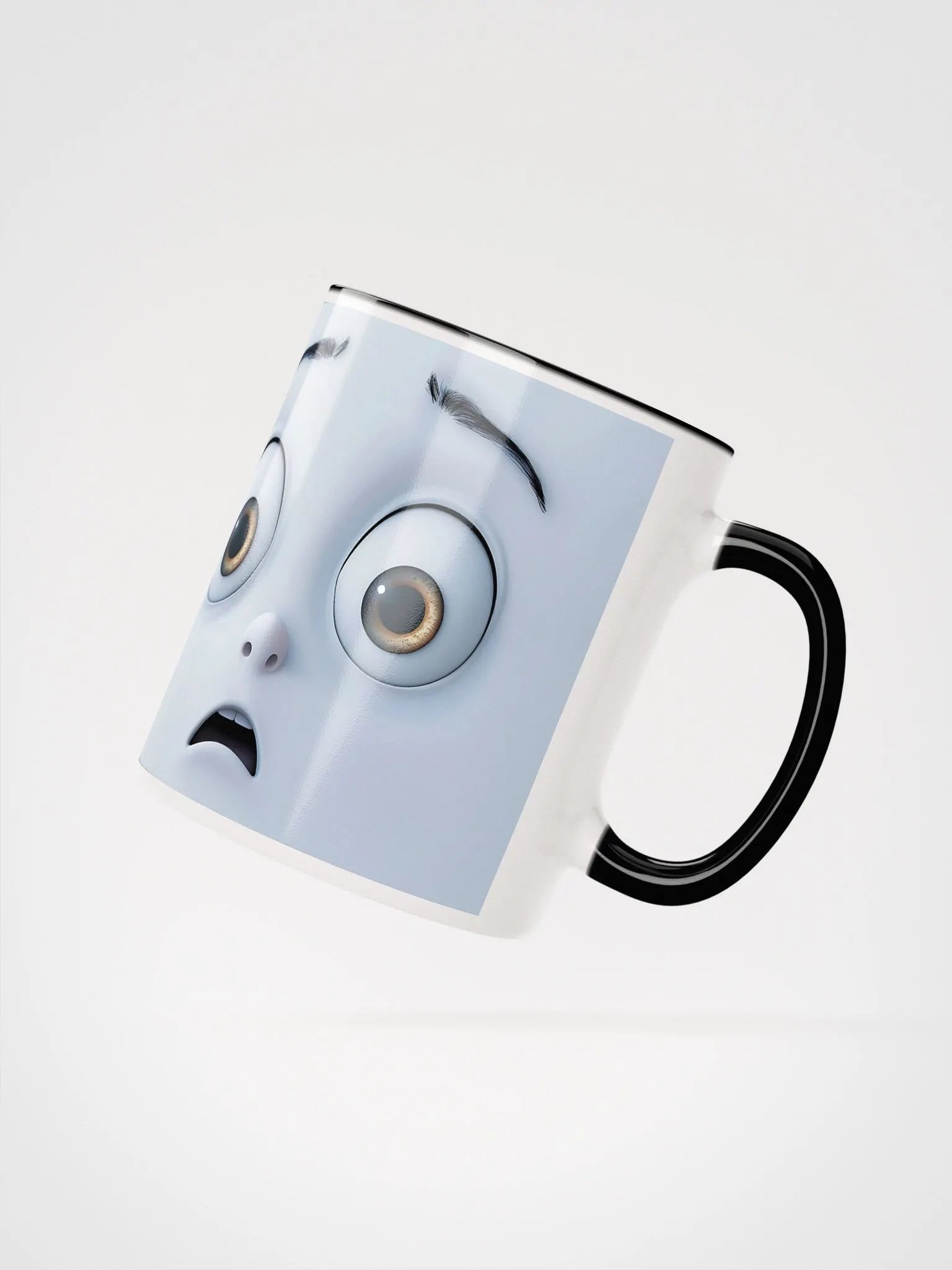 Wide-Eyed Surprise Ceramic Mug product image (4)