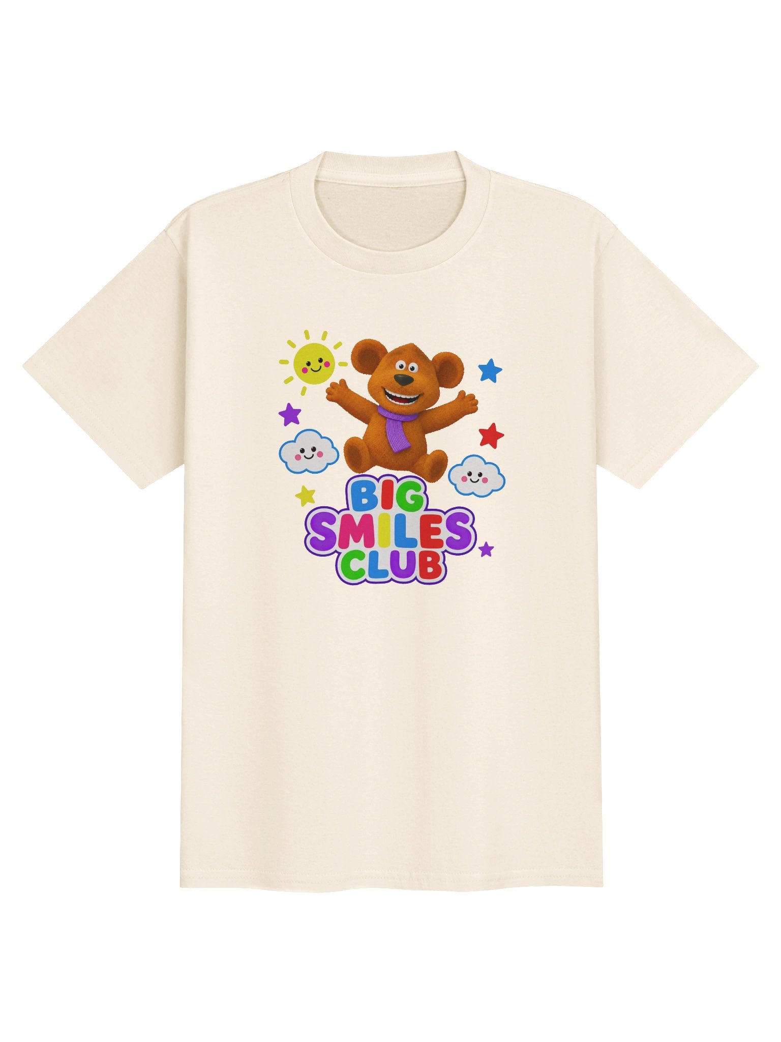 Big Smiles Club Kids T-Shirt – Happy Bear Tee product image (5)