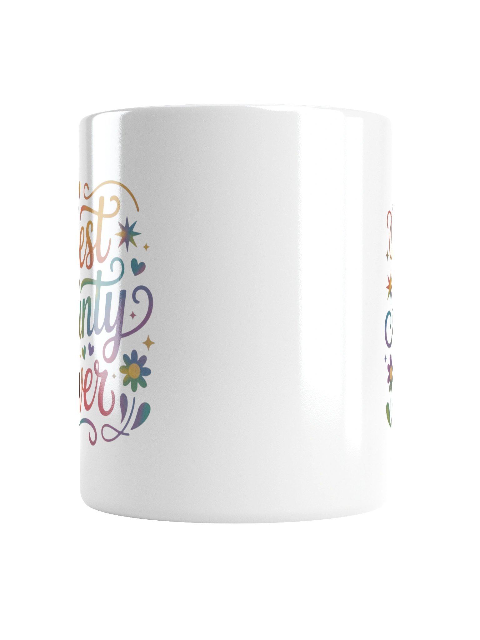 Best Aunty Ever Rainbow Script Coffee Mug product image (5)