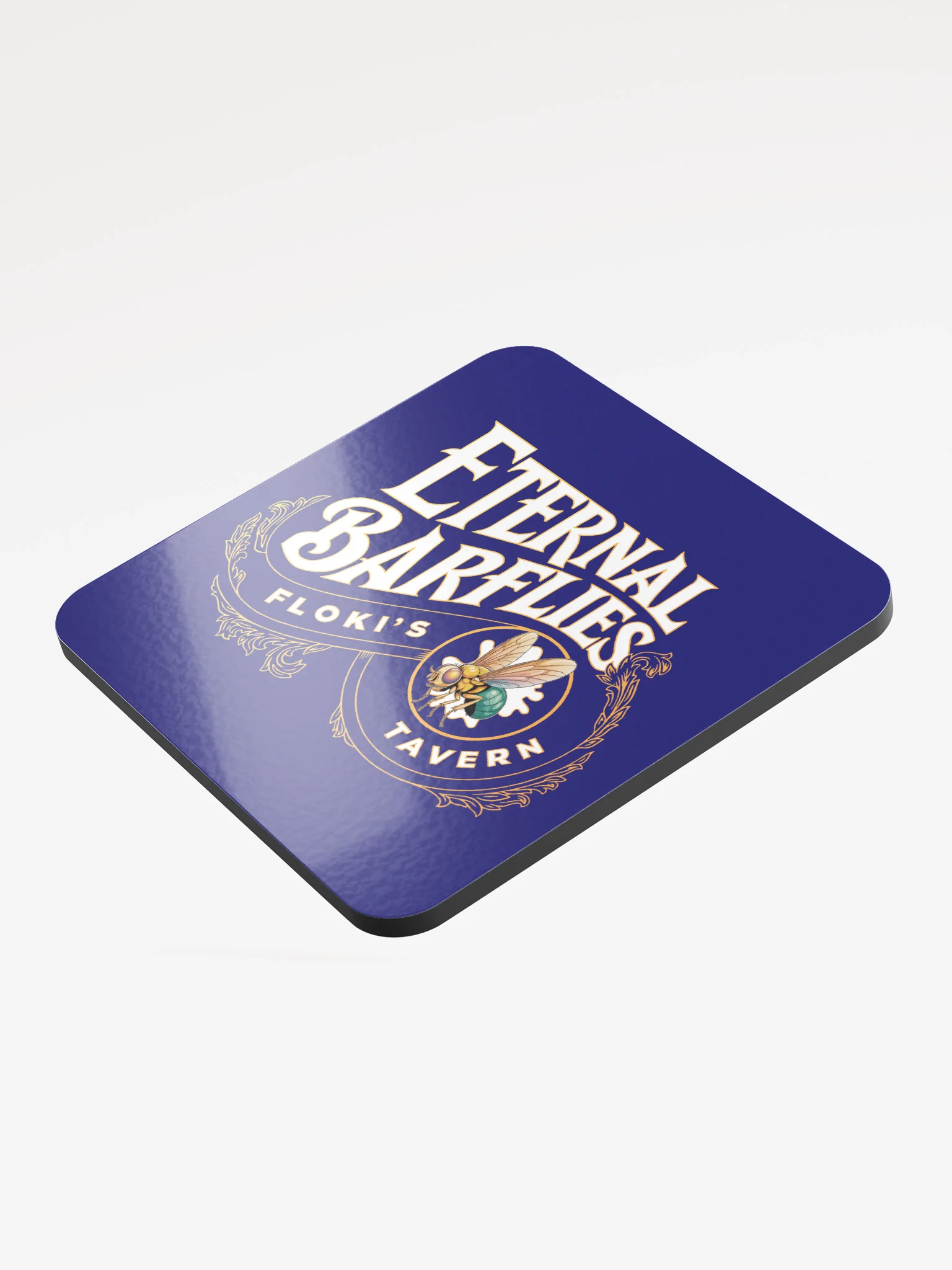 Eternal Barflies Floki's Tavern Glossy Cork Coaster product image (3)