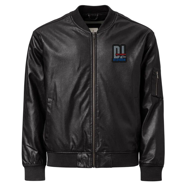 Stylish Stigmatik Faux Leather Bomber Jacket product image (1)