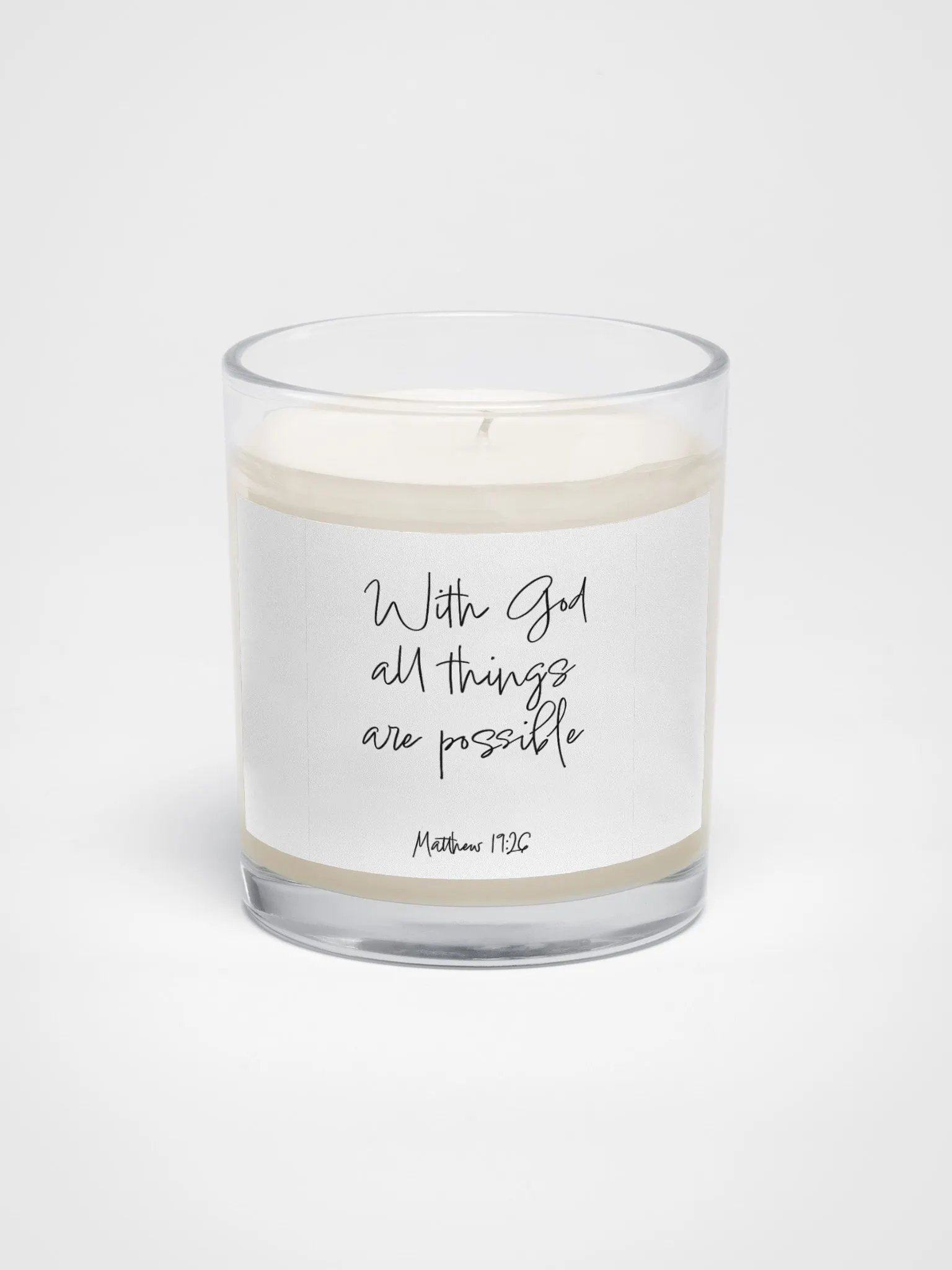 With God All Things Are Possible - Candle product image (1)