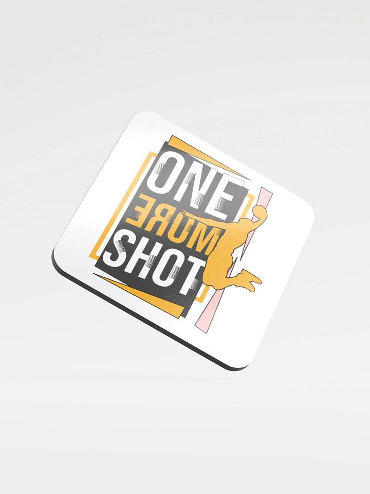 One More Shot Basketball Male Airborne Dreams Cork Coaster product image (2)